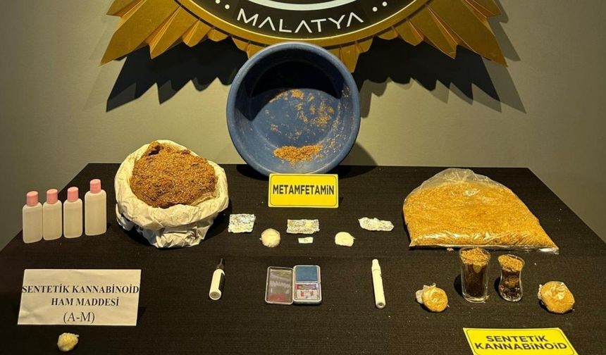 Malatya'da Madde operasyonu: 11 şüpheli tutuklandı