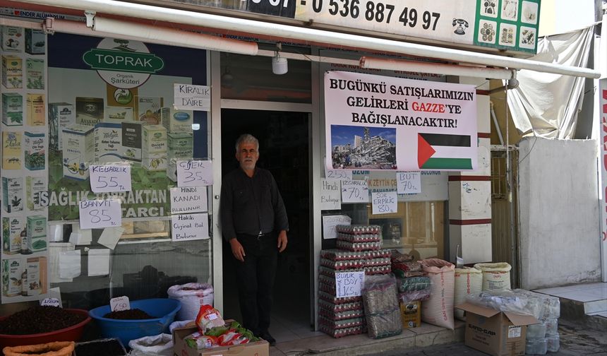 Siirtli esnaf bir günlük kazancını Gazze'ye bağışlayacak