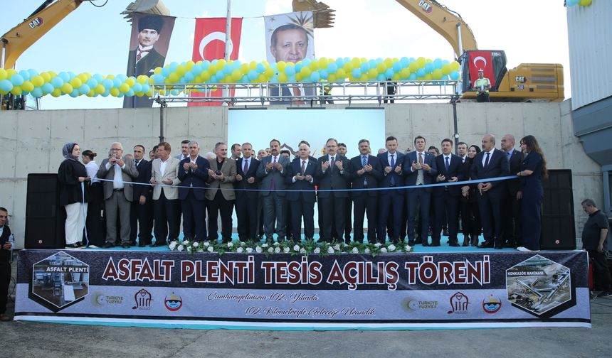 Siirt'te Asfalt Plenti ve Konkasör Tesisleri açıldı