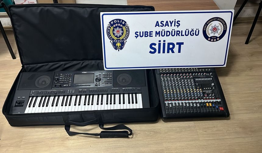 Siirt’te düğün salonu hırsızlığı: 2 tutuklama