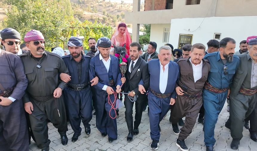 Şırnak'ta atla gelin alma geleneği yaşatılıyor