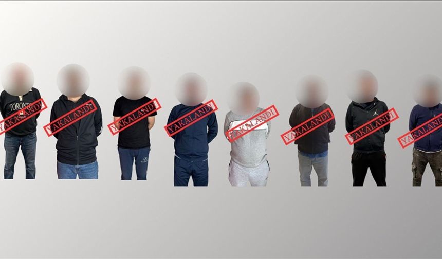 Kırmızı Bültenle aranan 8 zanlı yakalandı