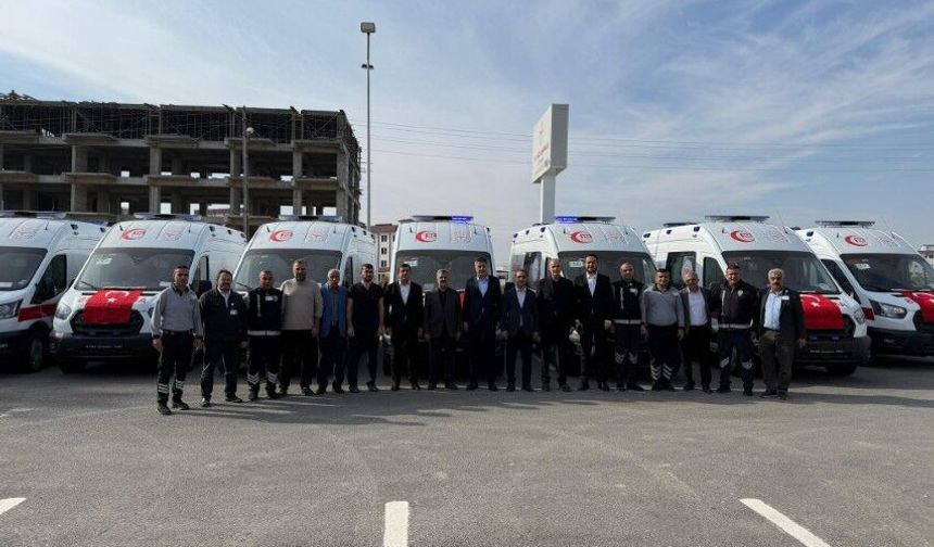 Adıyaman 10 Yeni Ambulansa Daha Kavuştu