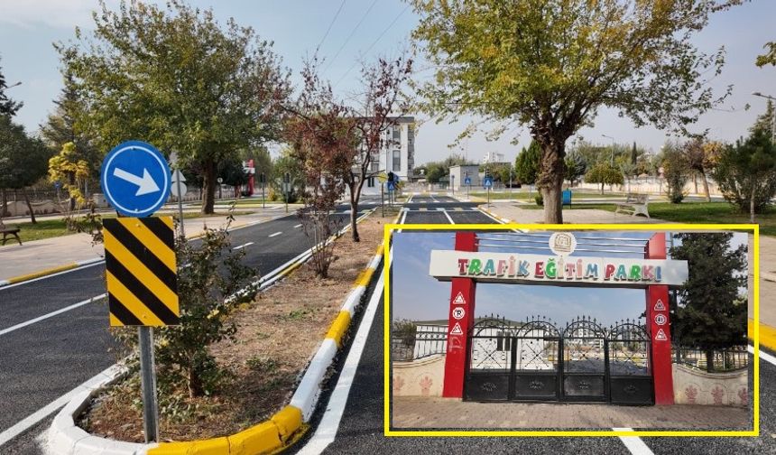 Adıyaman’da Depremde Hasar Gören Trafik Parkı Yenilendi