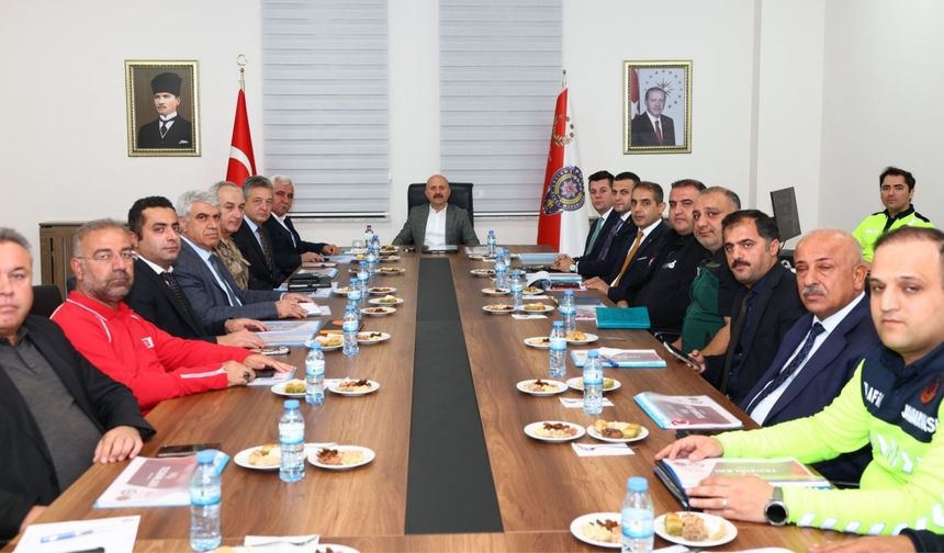 Adıyaman'da Kış Mevsimi Trafik Tedbirleri Görüşüldü