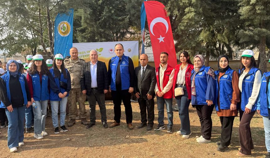 Araban'da dolayısıyla fidan dikimi yapıldı