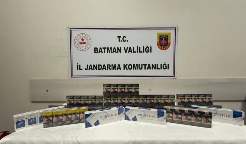 Batman'da gümrük kaçağı sigara ele geçirildi