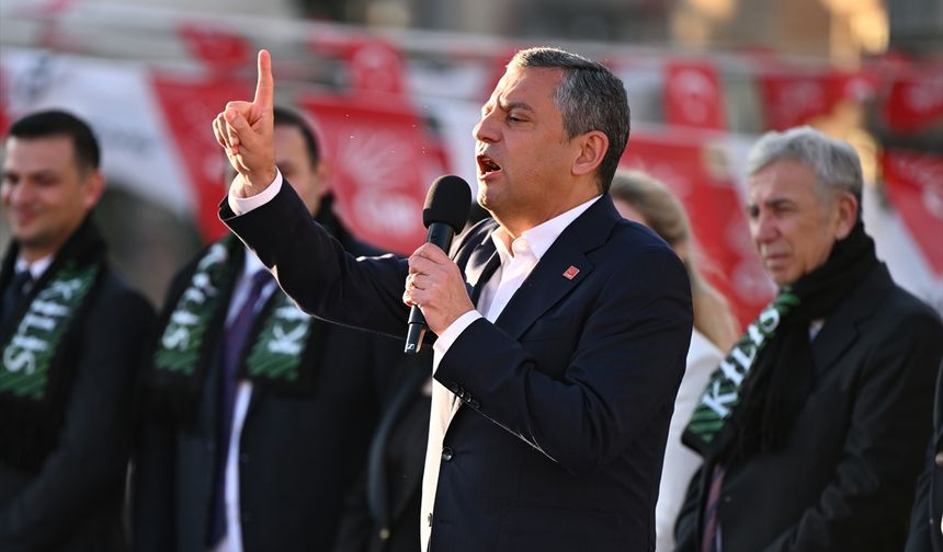 CHP Genel Başkanı Özel, partisinin Kilis mitinginde konuştu: