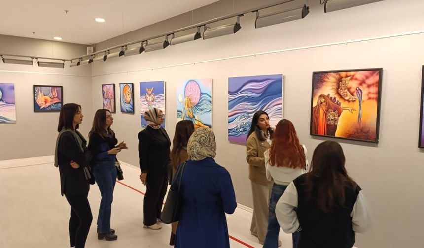 GAÜN öğrencileri SANKO Sanat Galerisi'ni gezdi