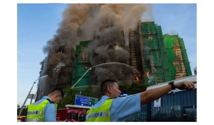 Hong Kong'daki dev site yangınında can kaybı 55'e yükseldi