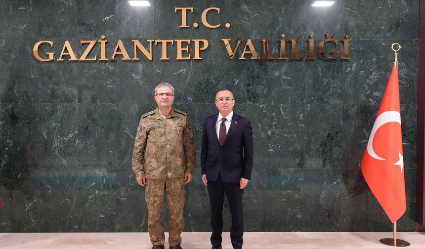 Orgeneral Tokel, Gaziantep Valisi Çeber'i ziyaret etti