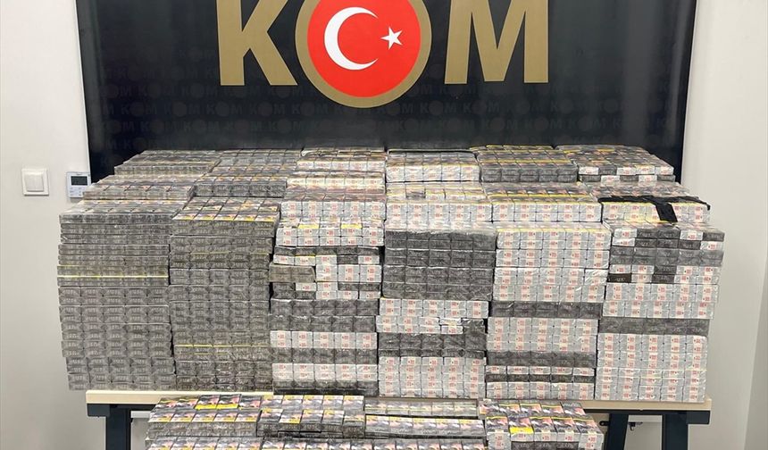 Mardin'de gümrük kaçağı sigara ele geçirildi