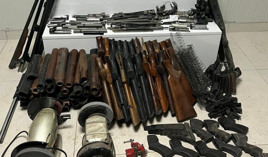 Ruhsatsız silah onarımı ve ticaretine yönelik operasyon