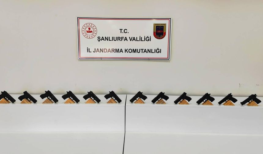 Şanlıurfa'da silah kaçakçılığı  2 şüpheli yakalandı
