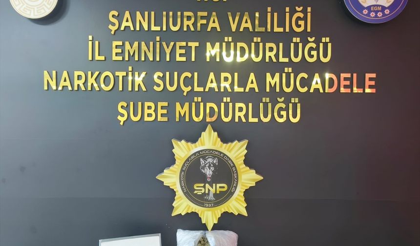 Şanlıurfa'da madde operasyonunda 1 zanlı tutuklandı