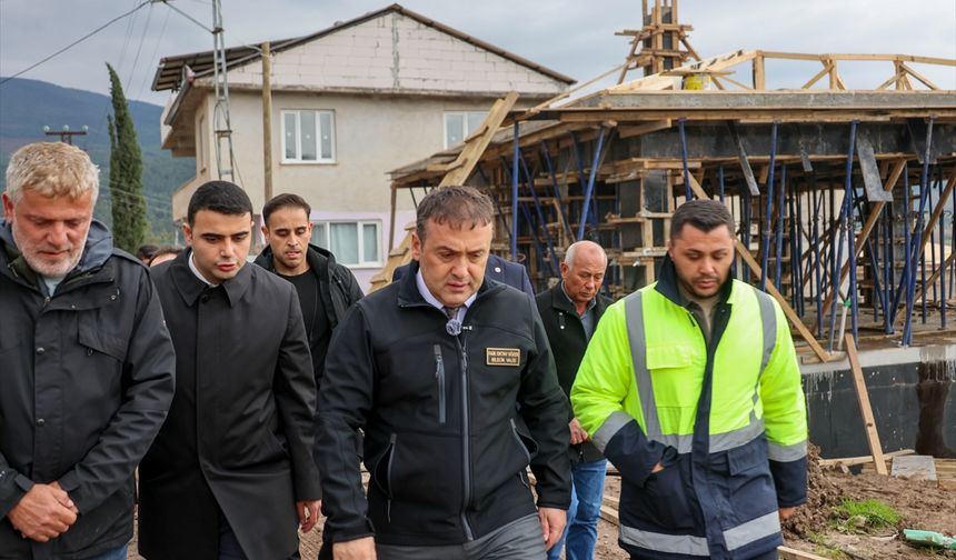 Osmaneli’nde Yangınzedeler İçin Konut İnşaatı Sürüyor