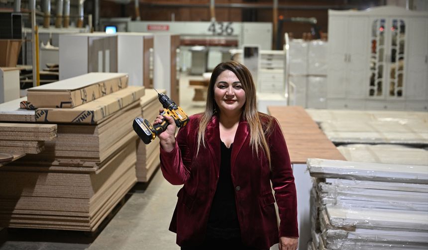 Mobilya üreten kadın 8 ülkeye ihracat gerçekleştiriyor