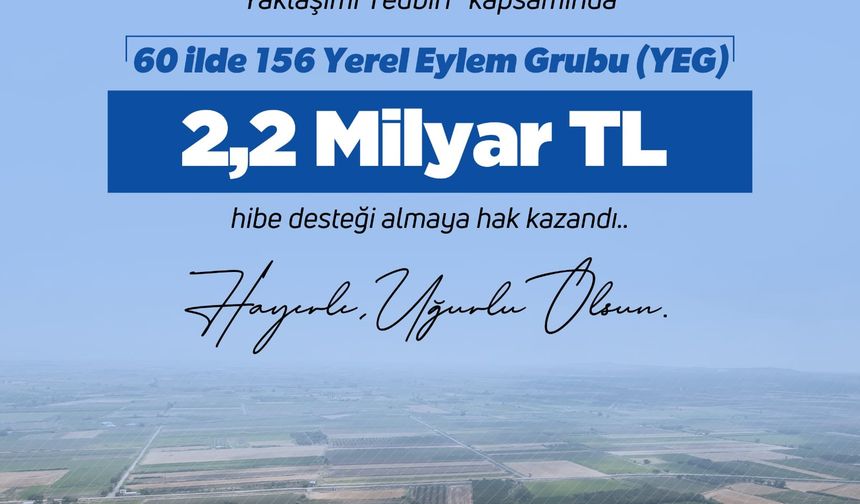 Yumaklı müjdeyi verdi: 60 ilde 2,2 milyar TL hibe