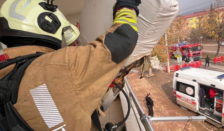 Kahramanmaraş'ta müstakil evde yangın: 1 yaralı