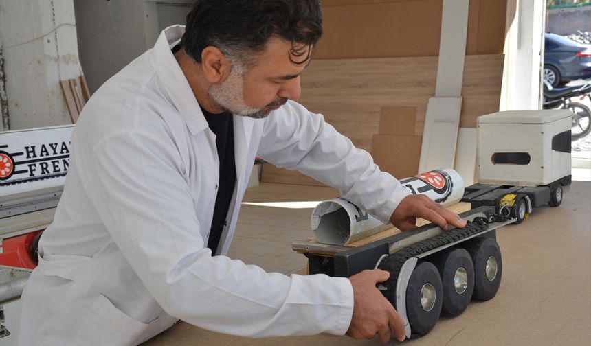 Şırnaklı marangozdan ağır tonajlı araçlara fren sistemi