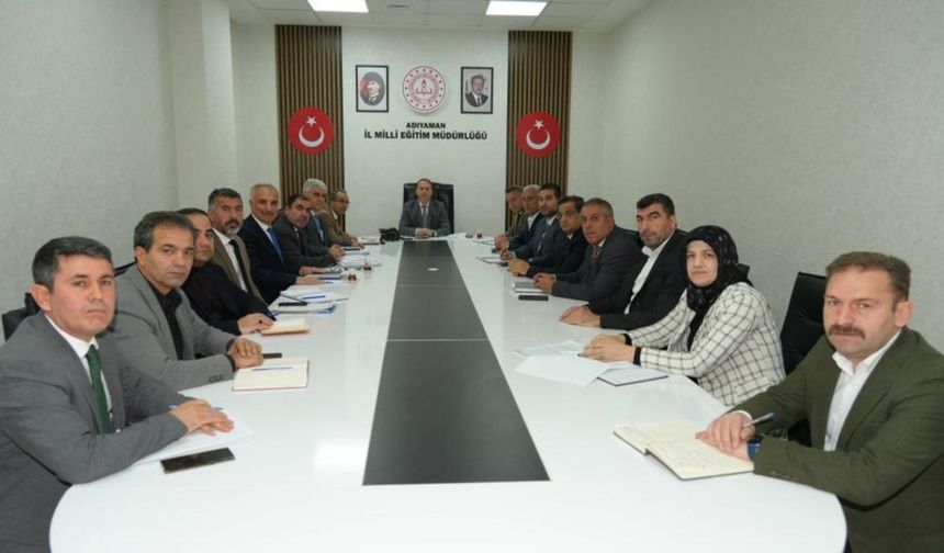 Adıyaman'da Haftalık Eğitim Değerlendirme Toplantısı yapıldı