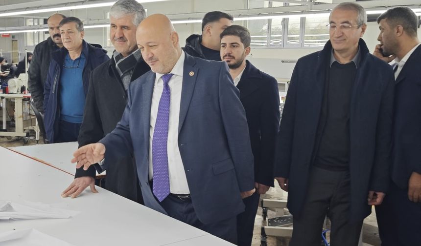 Resul Kurt Kahta OSB'de incelemelerde bulundu