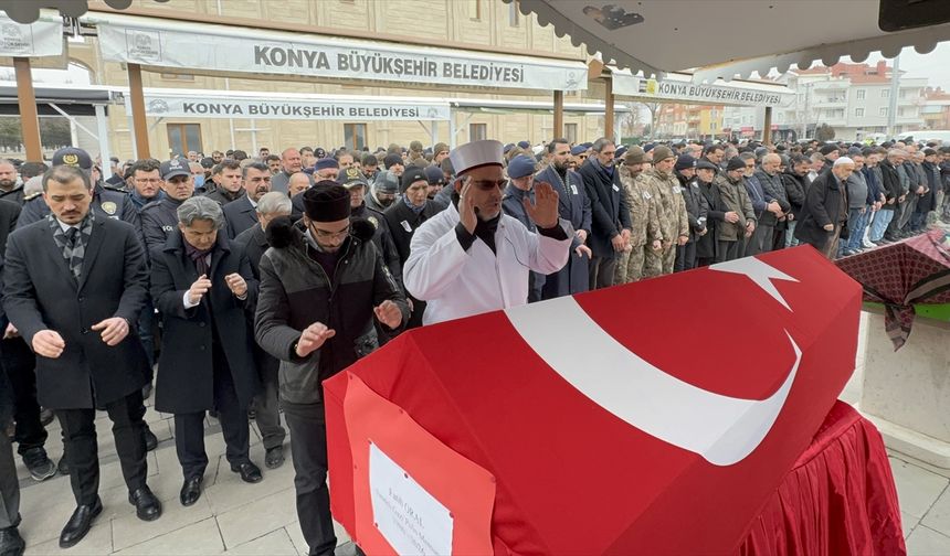 Gazi emekli polisin cenazesi Konya'da toprağa verildi