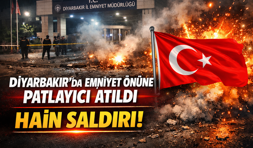 Diyarbakır’da Emniyet Önüne Patlayıcı Atıldı