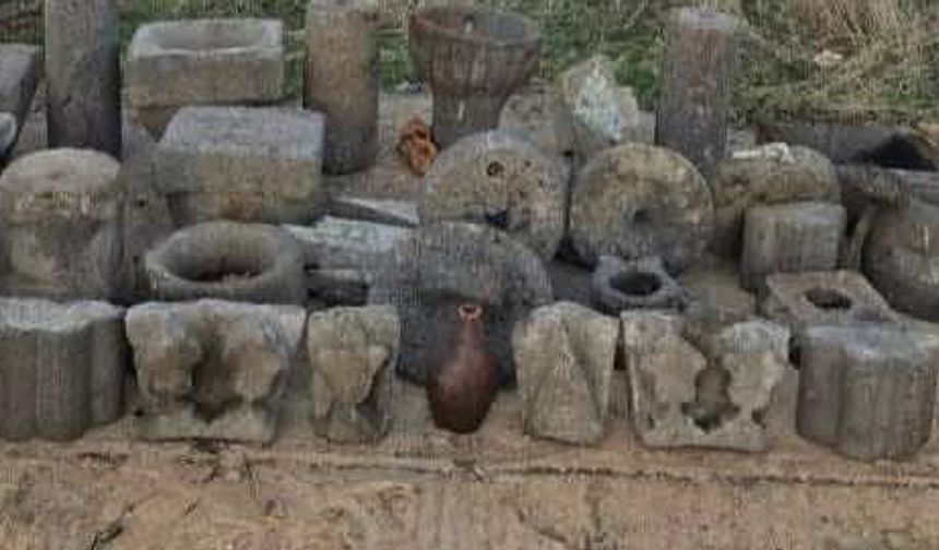 Diyarbakır'da operasyonda 35 obje ve testi ele geçirildi