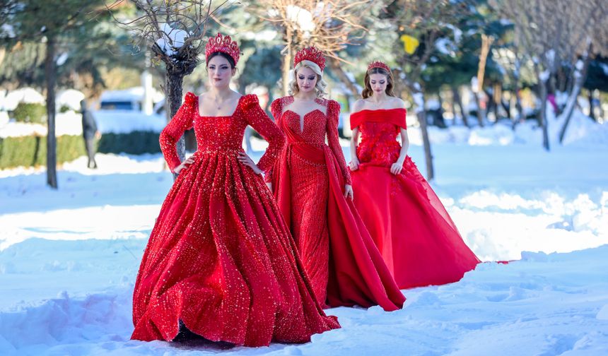 Diyarbakır'da kar üstünde defile düzenlendi