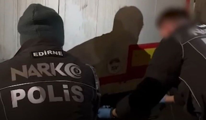 Edirne'de uluslararası Narkotik operasyonu