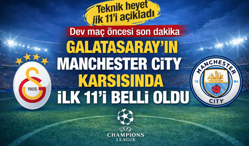 Galatasaray’ın Manchester Karşısında İlk 11’i Belli Oldu