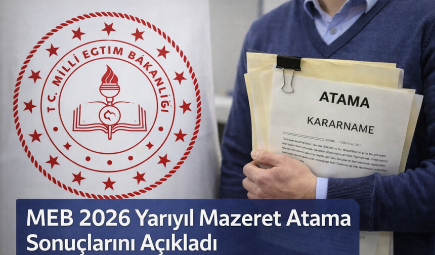 MEB 2026 Yarıyıl Mazeret Atama Sonuçlarını Açıkladı