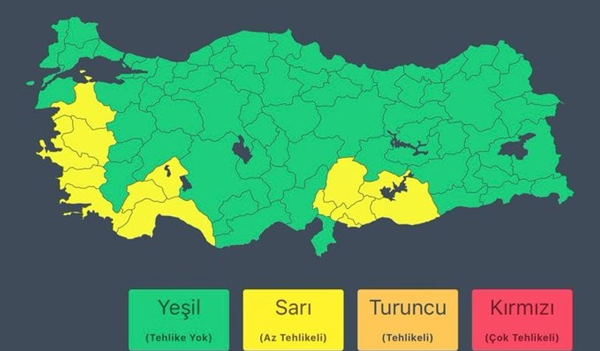 Meteoroloji’den Adıyaman İçin Sarı Kodlu Uyarı