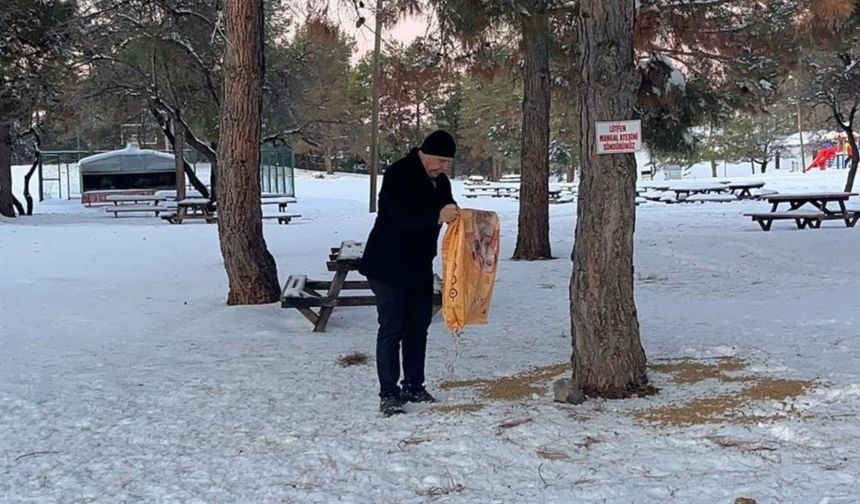 Perre Offroad Kulübü sokak hayvanlarına yiyecek bıraktı