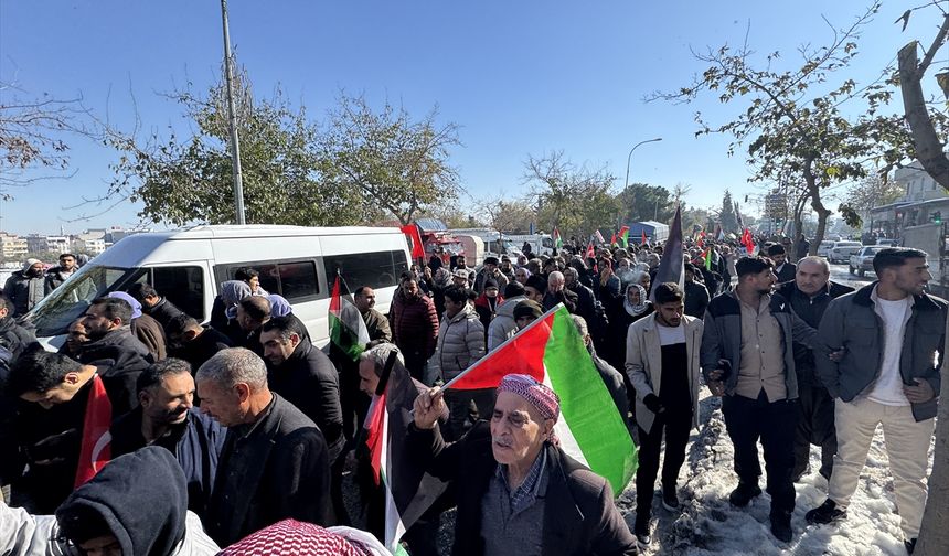Şanlıurfa'da Filistin'e destek yürüyüşü yapıldı