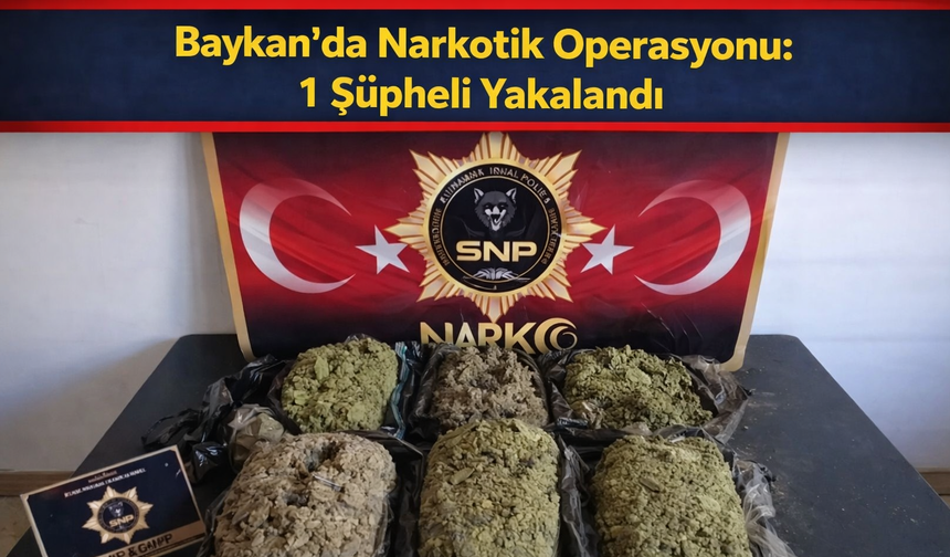 Baykan’da Narkotik Operasyonu: 1 Şüpheli Yakalandı