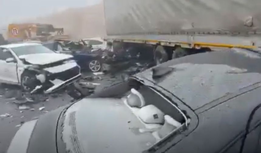 TAG Otoyolu'nda zincirleme kaza