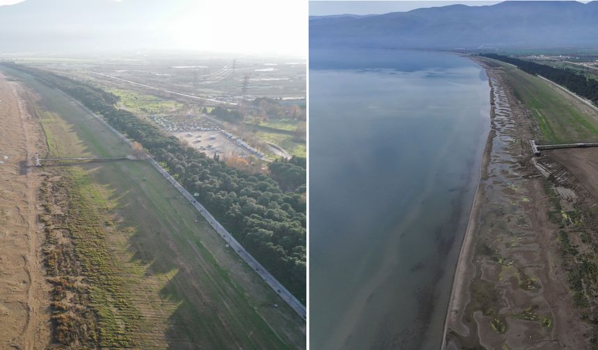 Bursa’da yağışlar barajları doldurdu, İznik Gölü etkilenmedi