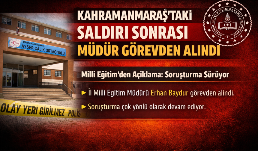 Kahramanmaraş’taki Saldırı Sonrası Müdür Görevden Alındı