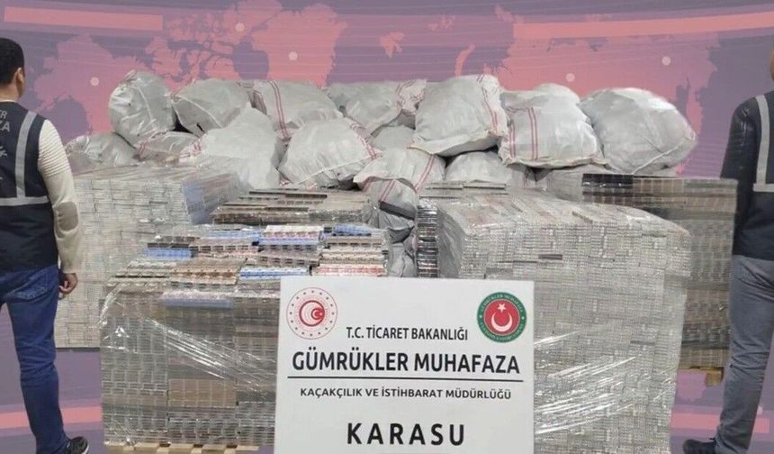 Gümrük ekiplerinden Karasu limanında büyük operasyon