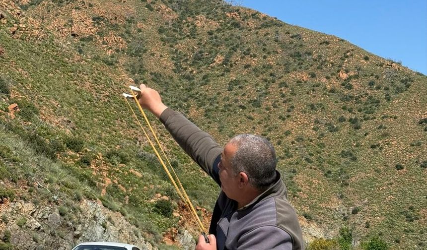 Trabzon'da hazırlanan tohum topları Marmaris'e saçıldı