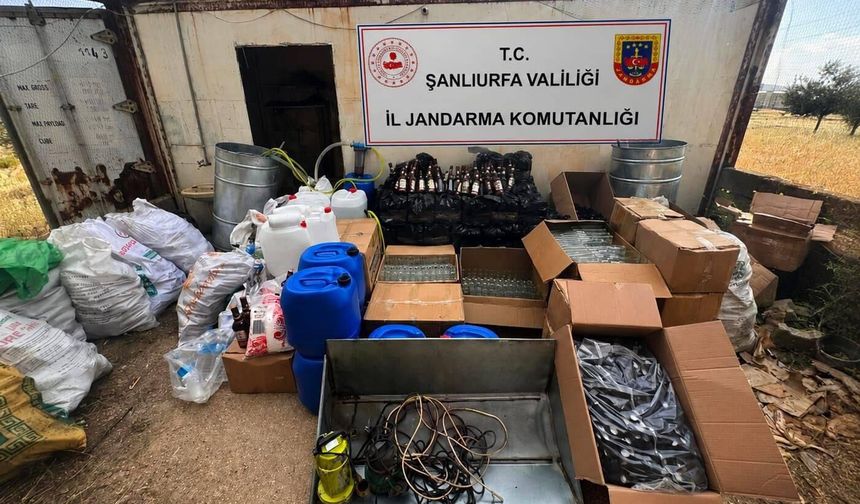 Şanlıurfa’da Sahte İçki Operasyonu