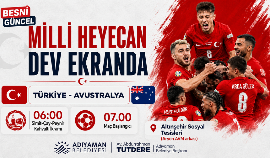 Adıyaman Belediyesi'nden Milli Maç Daveti