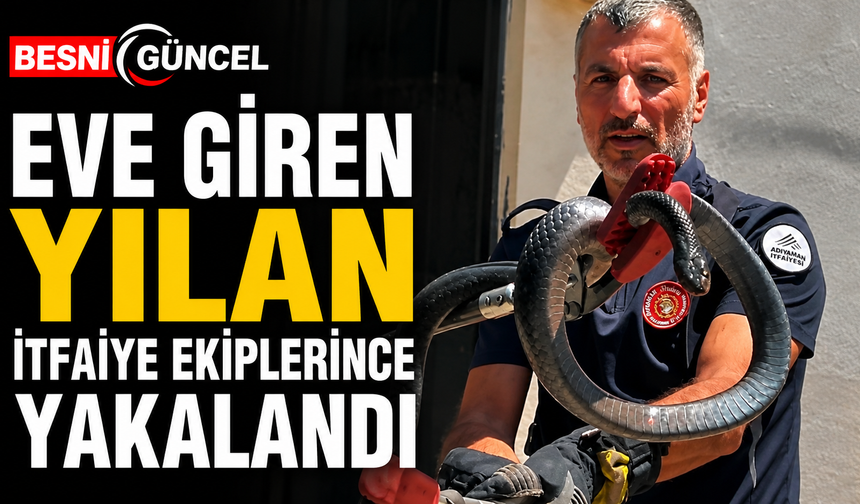 Yunus Emre Mahallesi'nde Ev Sakinlerinin Yılan Paniğini İtfaiye