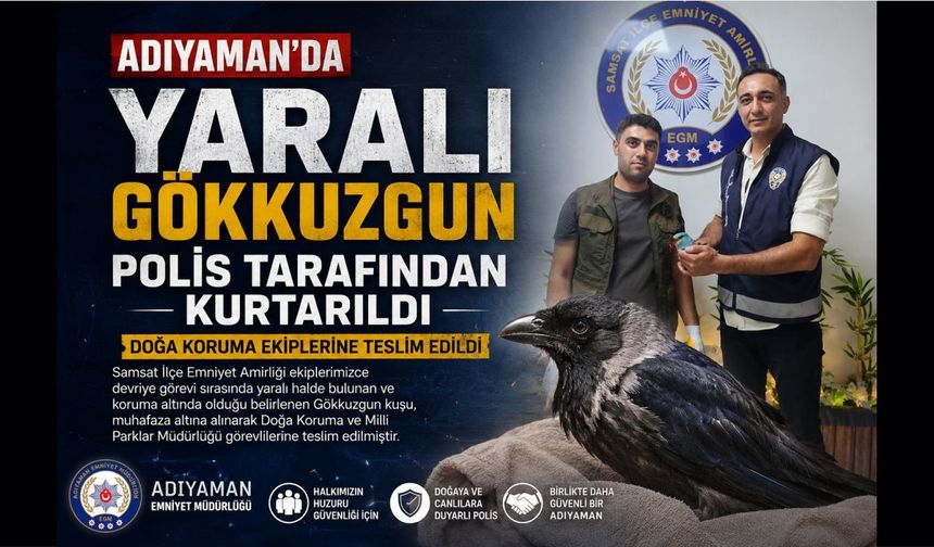 Polis Gökkuzgun'u Kurtardı