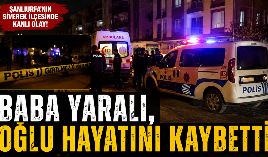 Siverek'te Silahlı Olay: Baba Yaralandı, Oğlu Hayatını Kaybetti