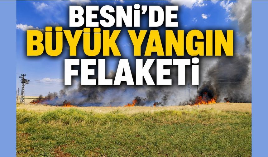 Besni'de  Binlerce Dönüm Alan Zarar Gördü, Büyük Facia Son Anda Önlendi