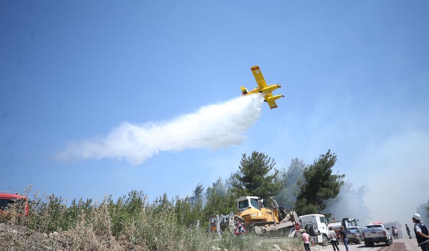 Çanakkale'de Çıkan Orman Yangınına Ekiplerin Müdahalesi Devam Ediyor