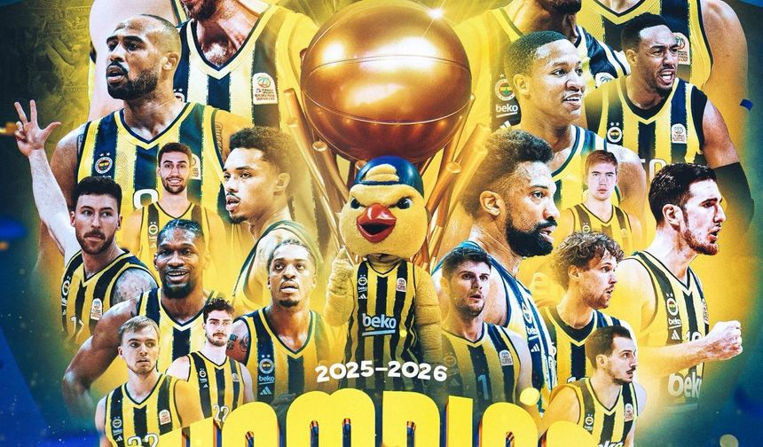 Fenerbahçe Basketbol Süper Ligi Şampiyonu Oldu